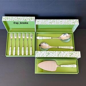 🎁GRACE TEAWARE 9PC Dessert Bar - Pastry Forks and Cake, Spoon and Spork Servers
